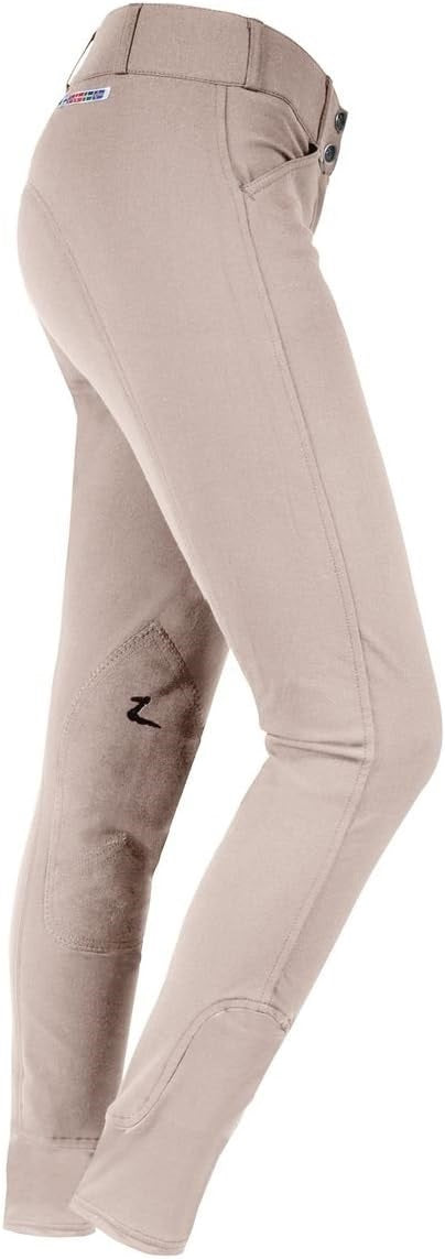 Women's Horze Tan Grand Prix Knee Patch Breeches
