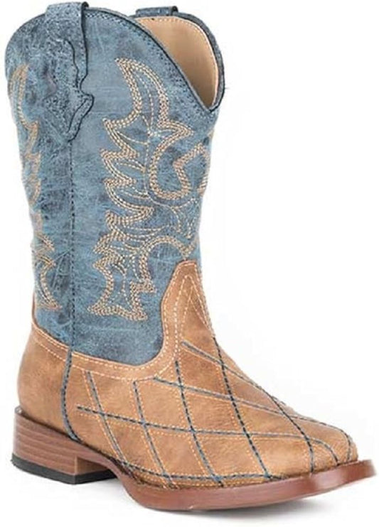 SALE! Boy's Roper Tan 'Cross Cut' Western Boots