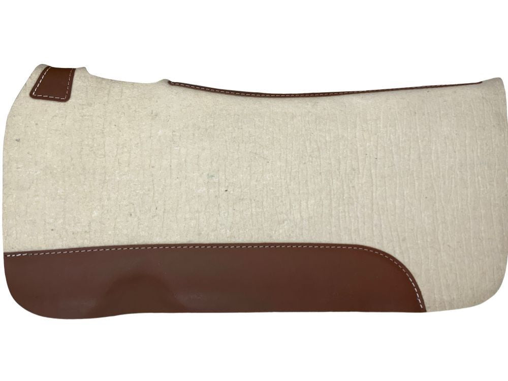 32" x 31" Showman Contoured Mohair Pure Wool Saddle Pad