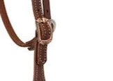 Weaver Leather LEATHER SPLIT EAR HEADSTALL w/ Salt Lick Center Bar Buckle