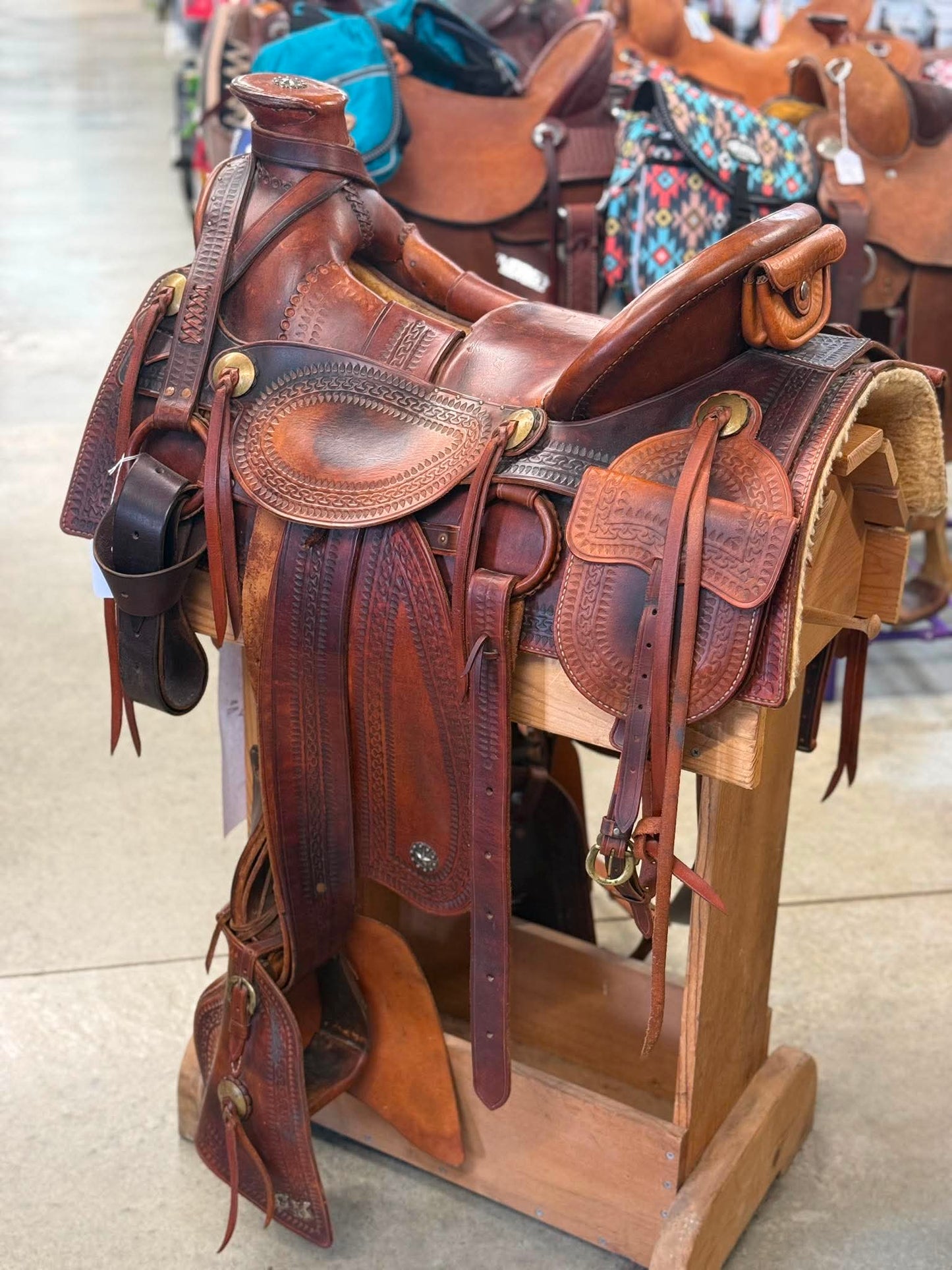 Used 15" Custom Western Saddle