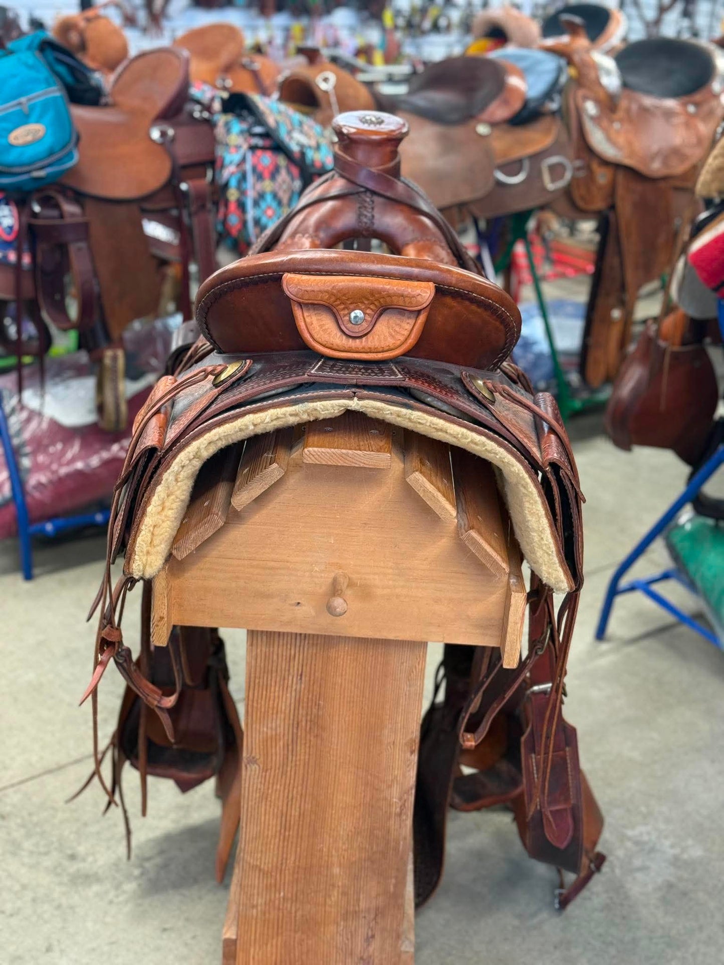 Used 15" Custom Western Saddle