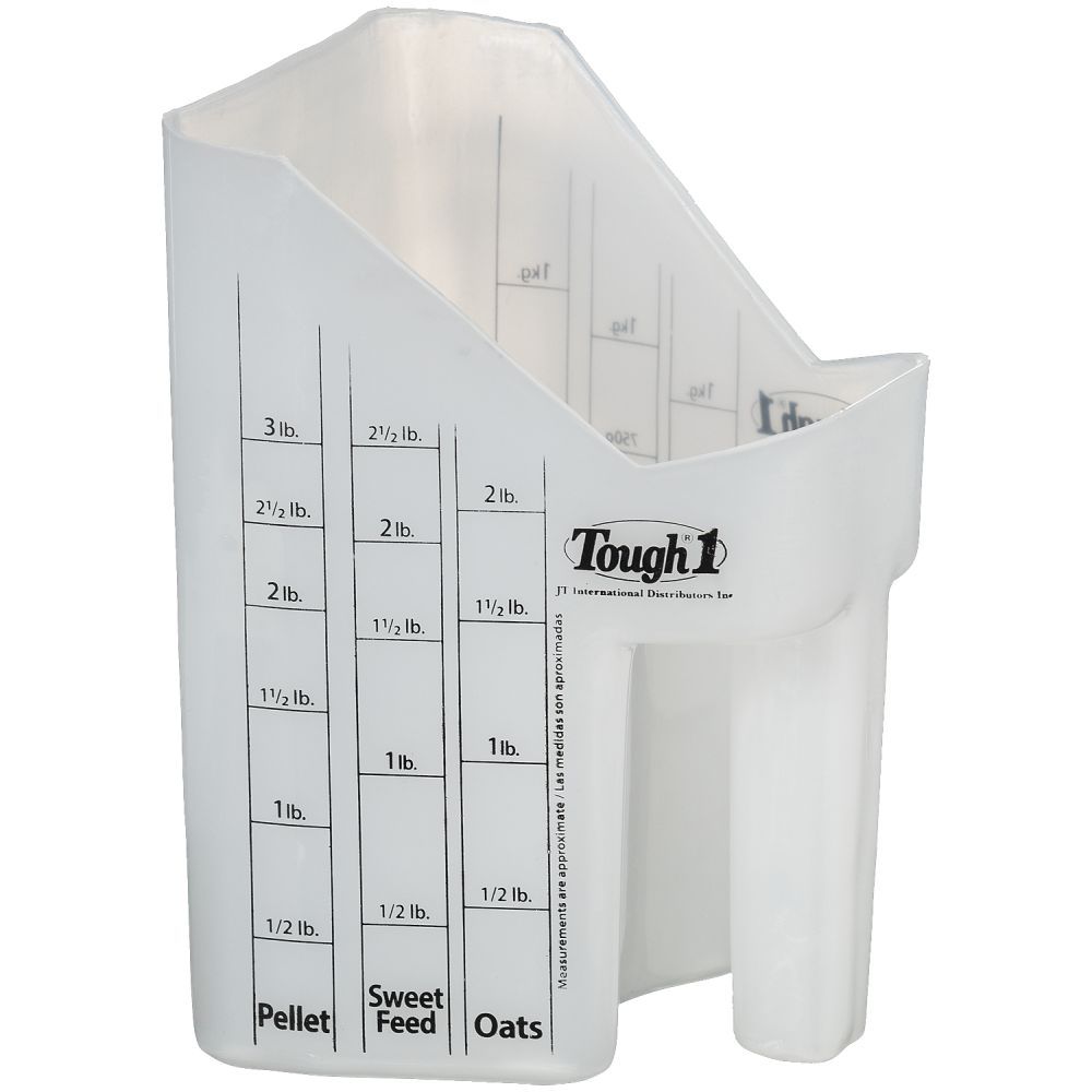 Feed Scoop with Measurements 3 Colors