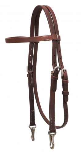 Showman Harness Leather Browband Headstall