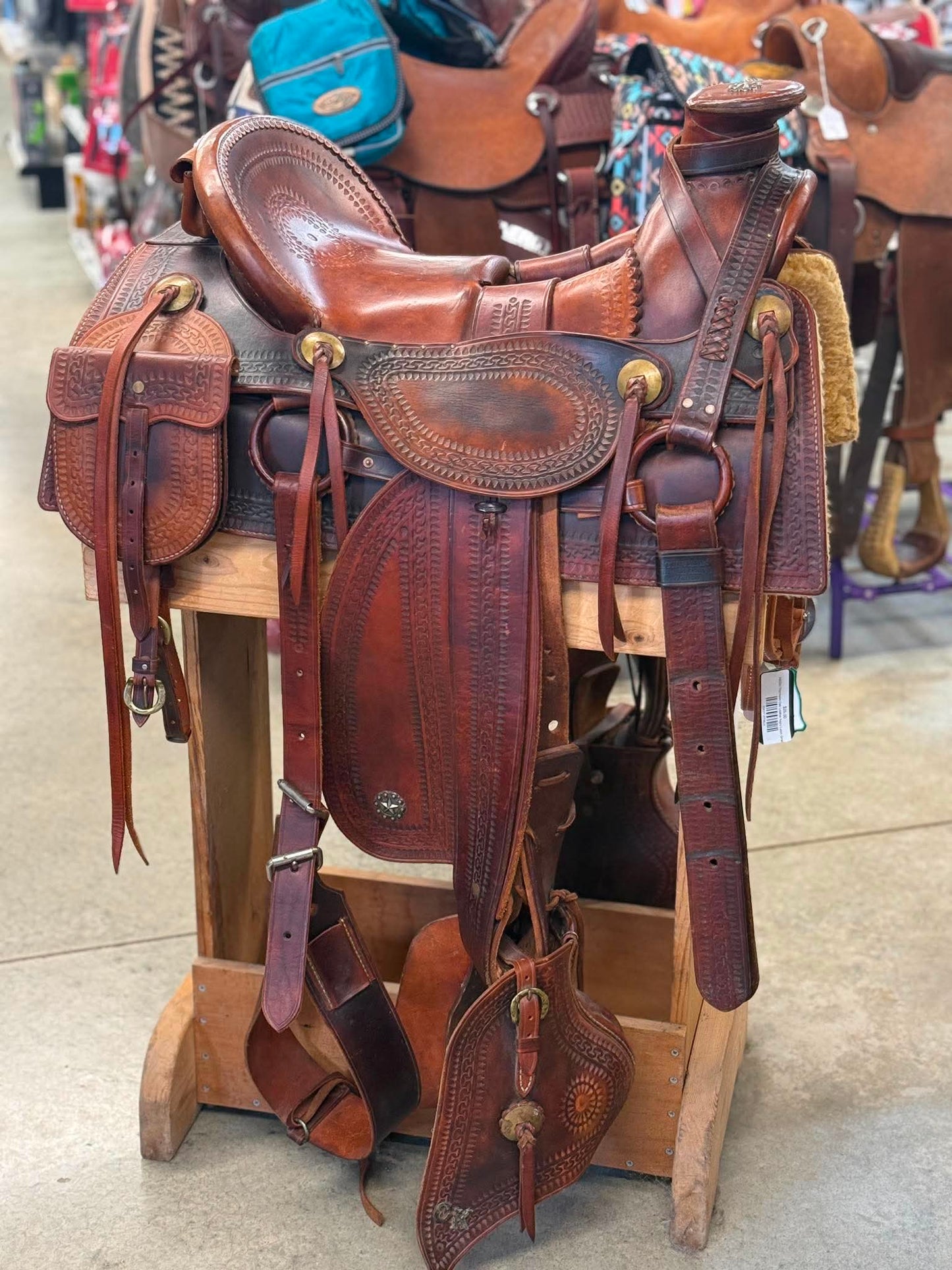 Used 15" Custom Western Saddle