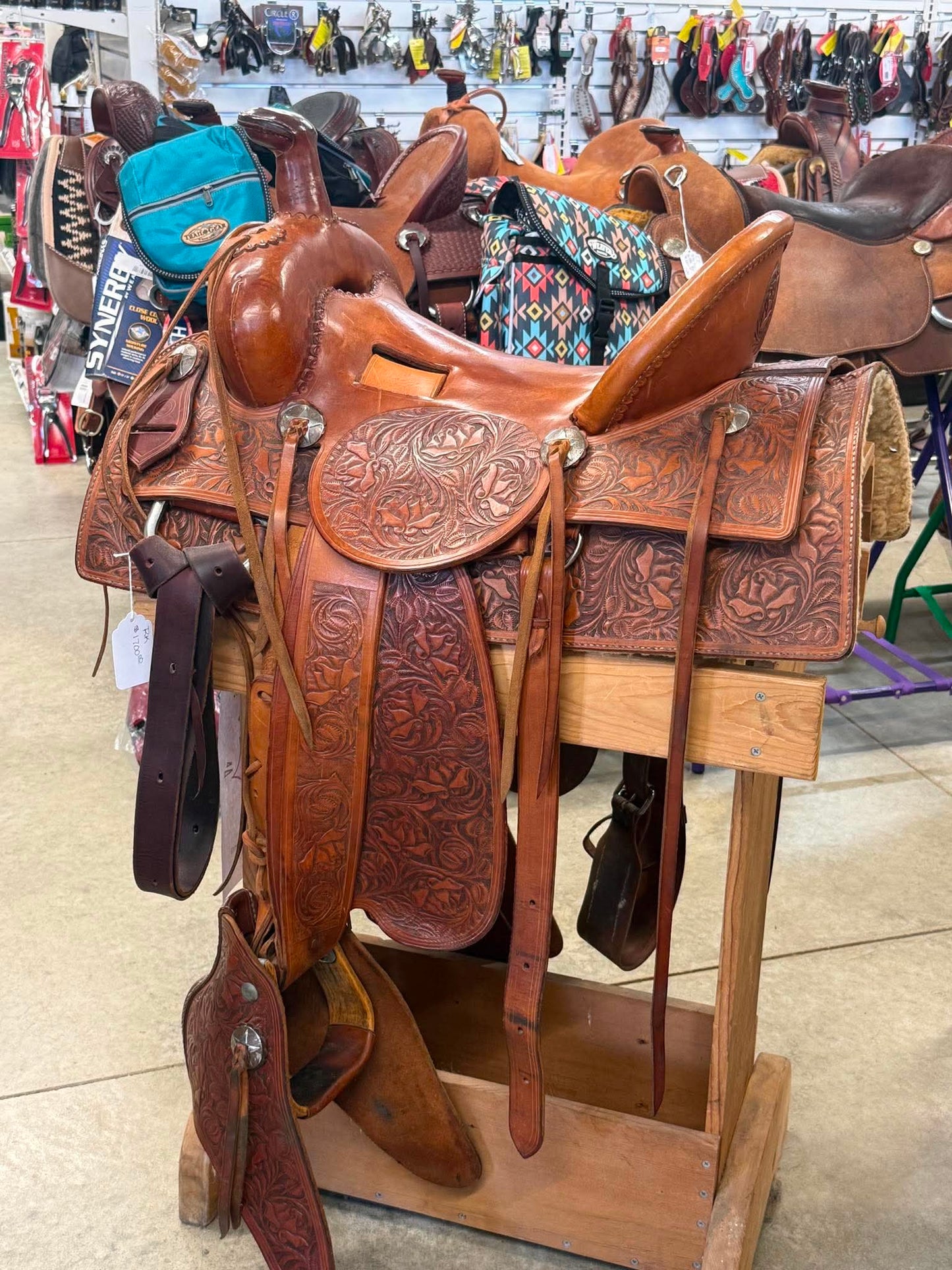 15" Used Custom Made Western Saddle