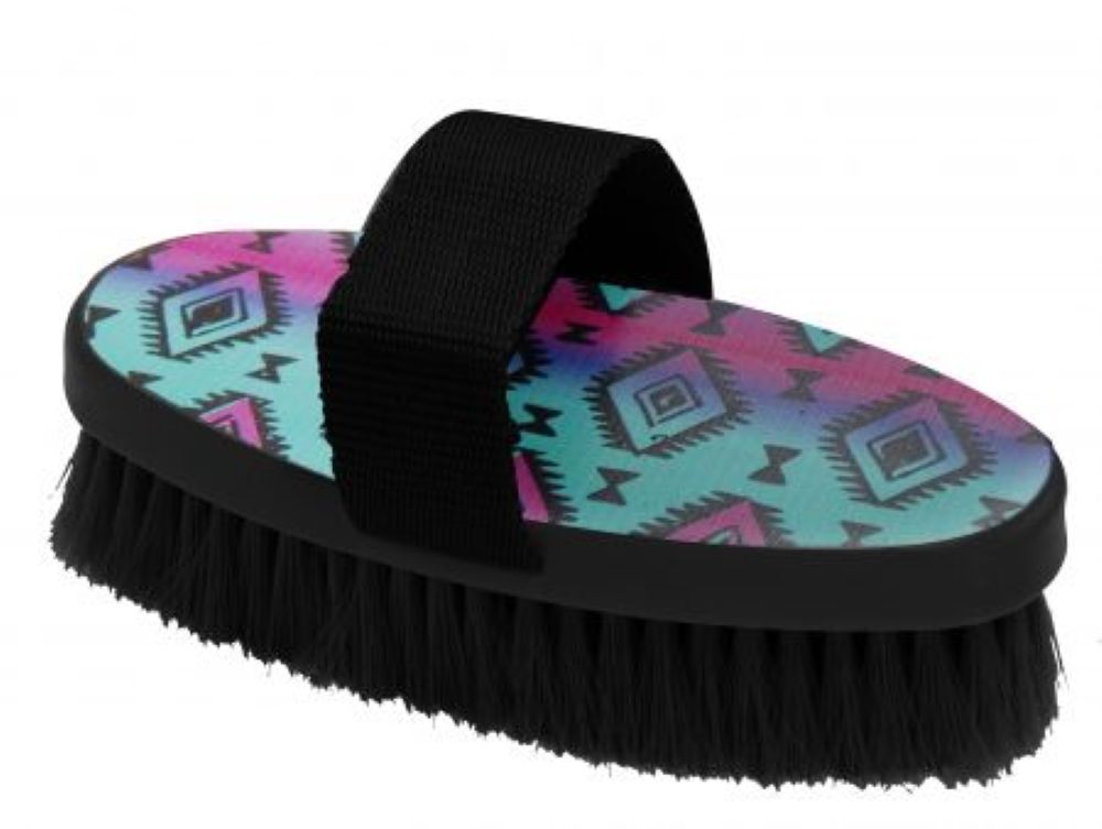 Medium bristle brush with Navajo print design
