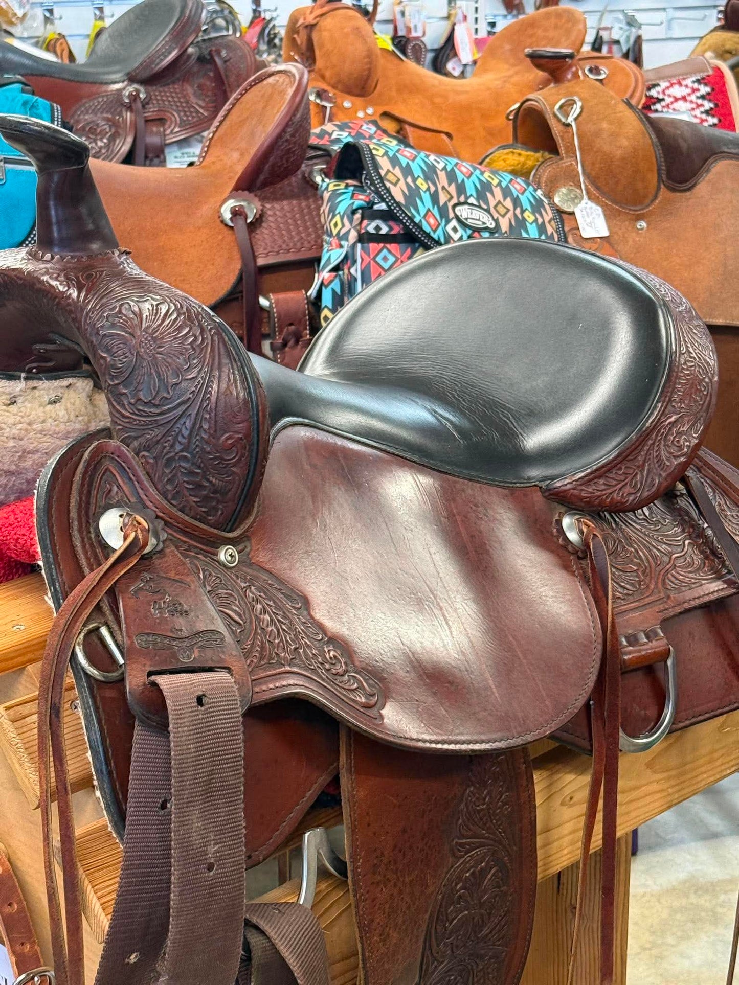 Used 16" Circle Y High Horse Trail Saddle