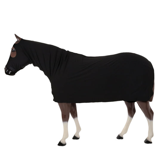 Showman Full Body Slinky with Zipper Black 3 sizes