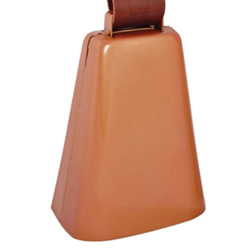 Large copper finished steel bell for bull riding.