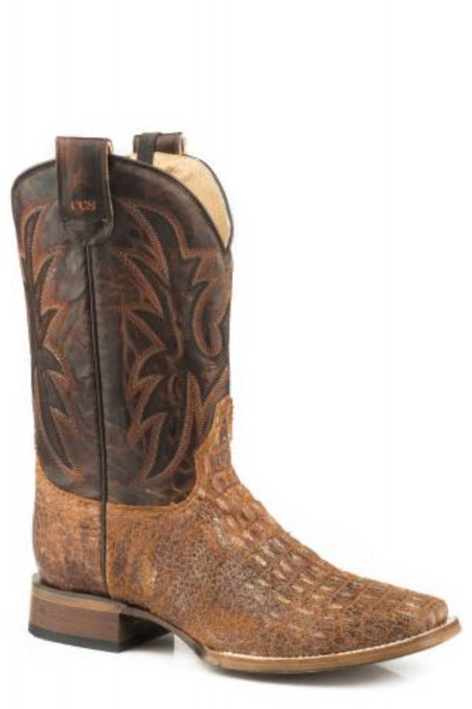 Men's Roper Embossed Caiman Conceal Carry Western Cowboy Boots