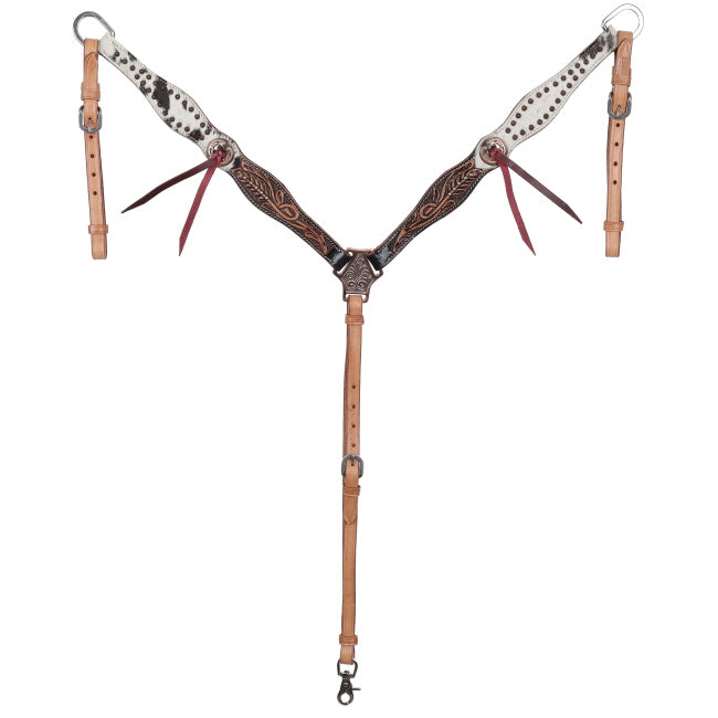 Showman Autumn Hide Browband Headstall and Breastcollar Set