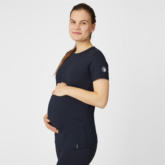 Lily Womens Maternity Technical T-Shirt - Dark Navy