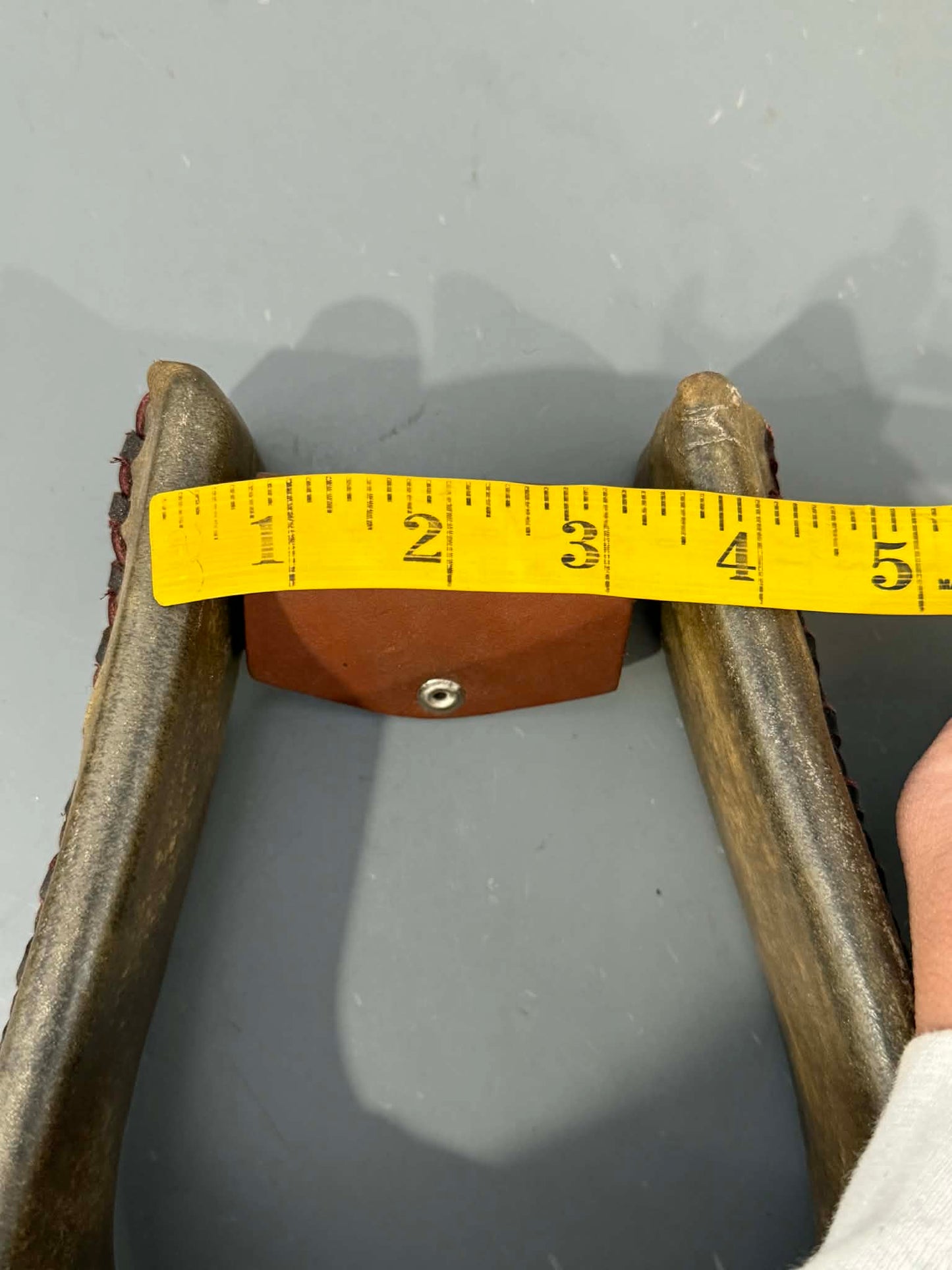 HR Roper Stirrup Rawhide Covered And Laced