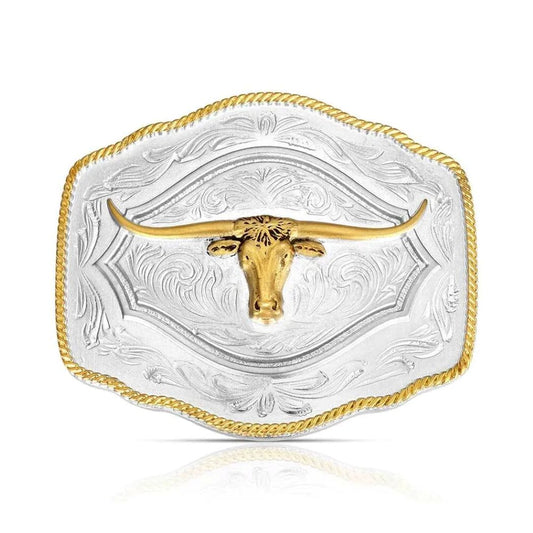 Montana Silversmiths On the Range Longhorn Buckle