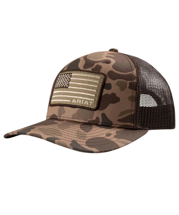 Western Boys' Ariat Flag Patch Cap