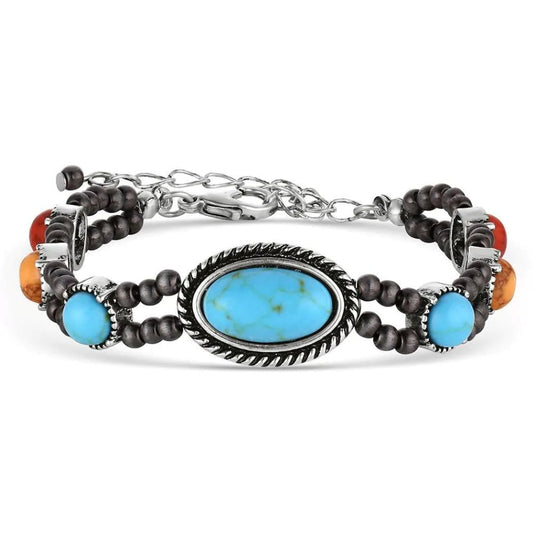 Montana Silversmiths Sunset Skies Beaded Bracelet