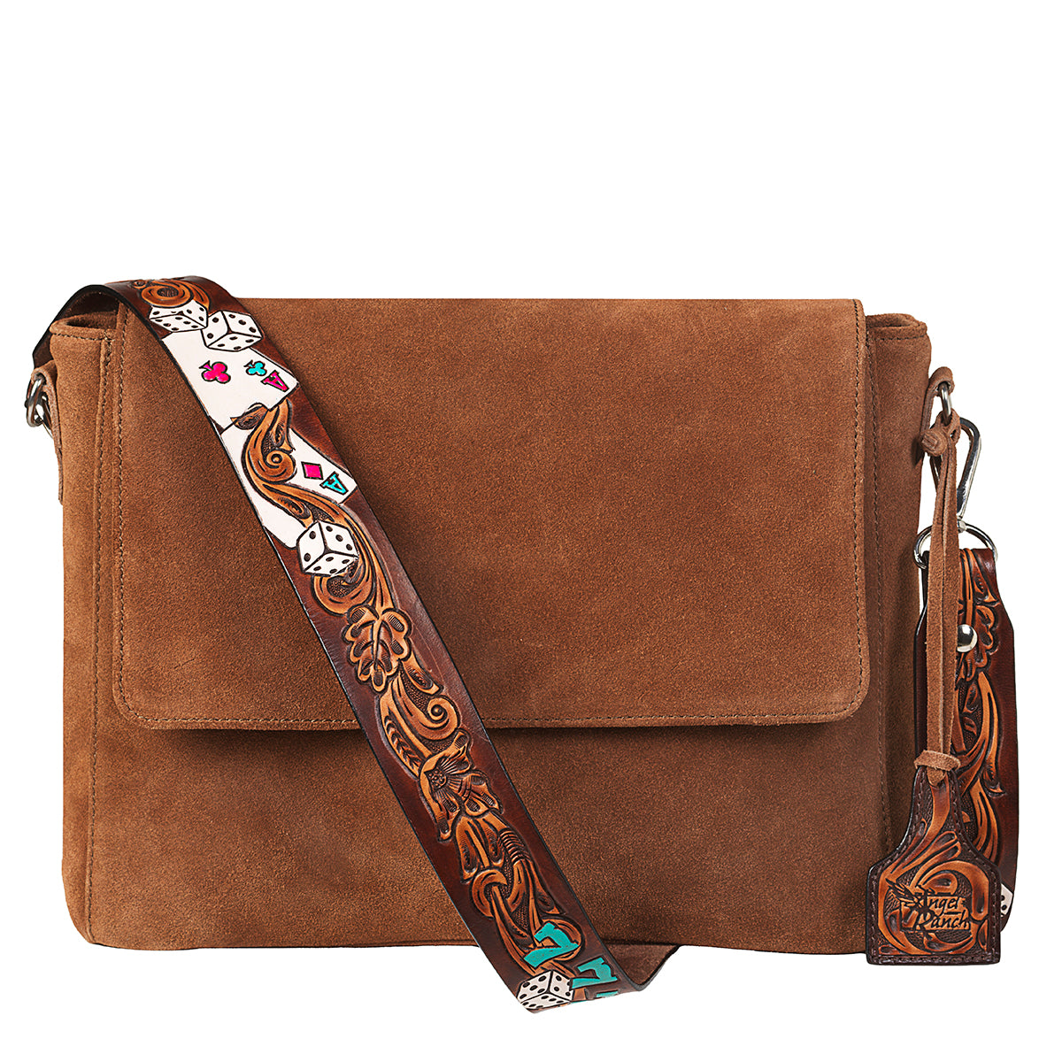 Angel Ranch Roxie Collection Messenger Bag Brown