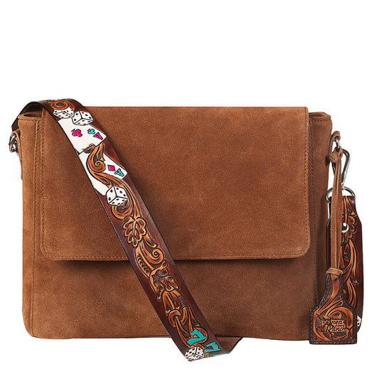 Angel Ranch Roxie Collection Messenger Bag Brown