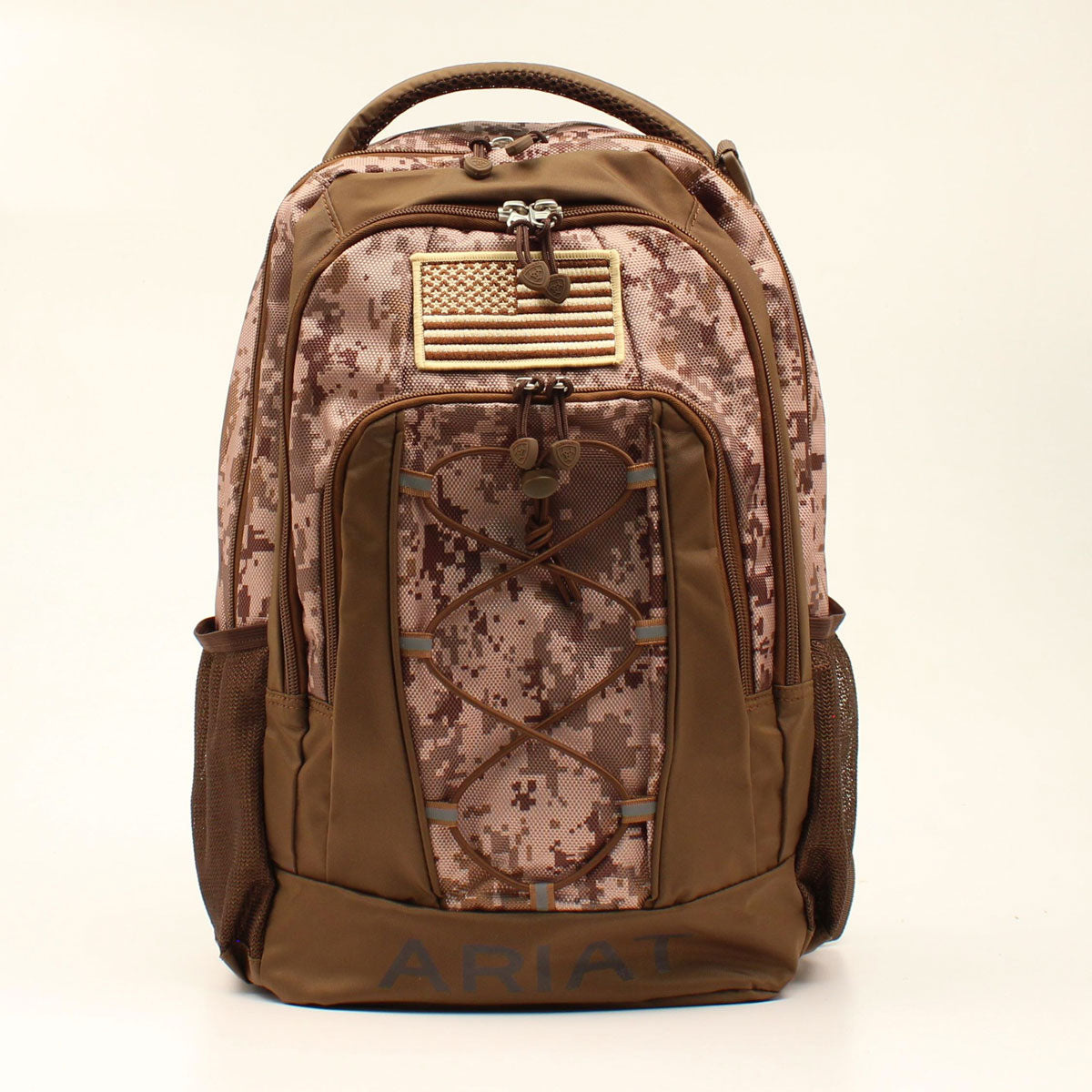 Ariat Tan/Brown Camo Print Backpack