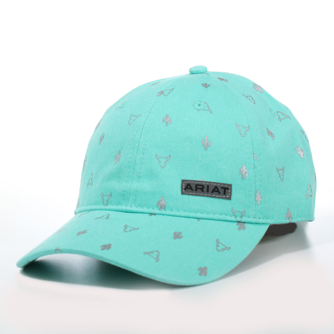 Women's Ariat Turquoise Cactus & Bull Skull Hat