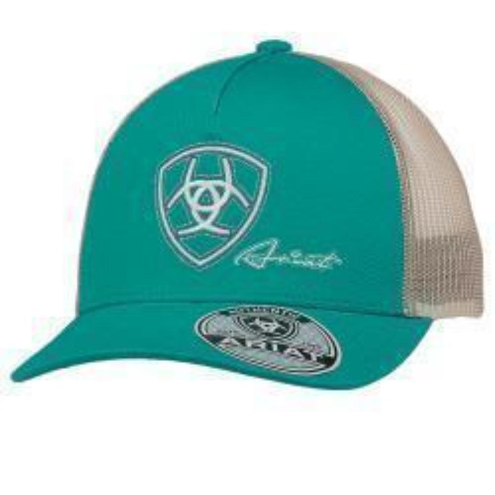 Women's Ariat Turquoise Logo Hat w/ Mesh back