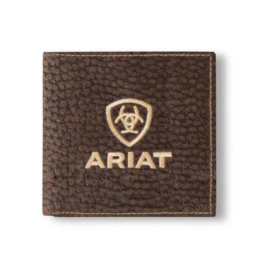 Ariat Large Bifold Bull Hide Leather Wallet
