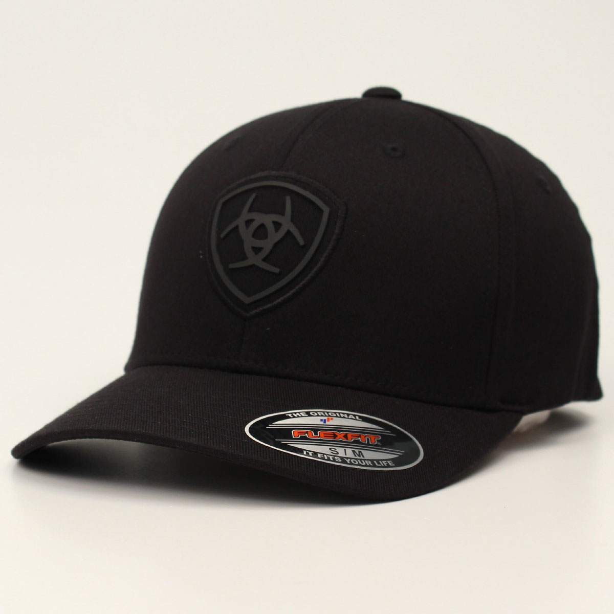 Men's Ariat Black Flexfit Ball Cap