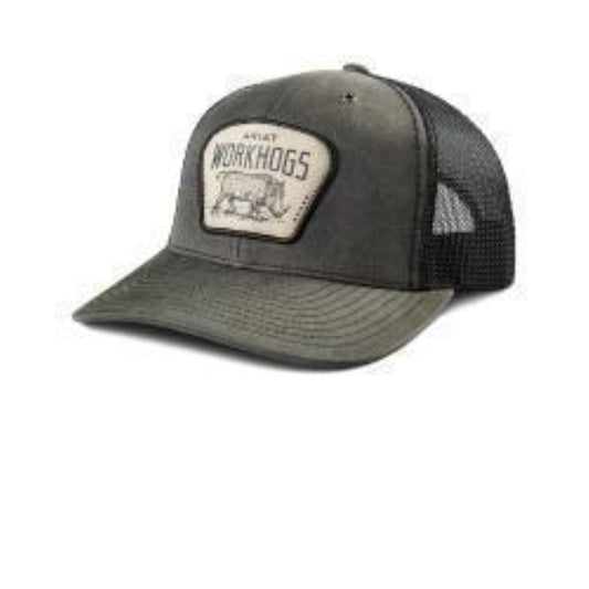 Ariat Mens Richardson 112 Cap Snap Back Work Hogs Charcoal