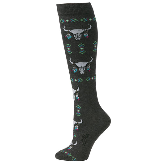 Women's Boot Doctor Bull Skull Socks