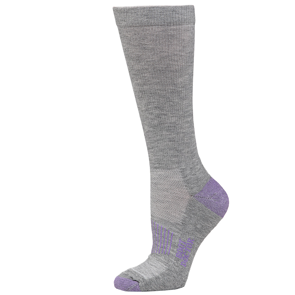 Women's Boot Doctor Grey w/ Purple Toe Socks