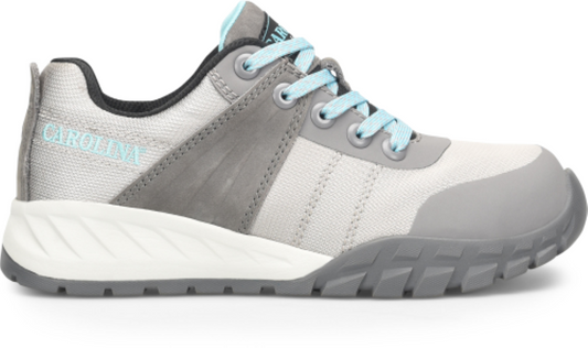 Women's Zella Oxford Safety Shoes - Gray/Blue SIZE 8