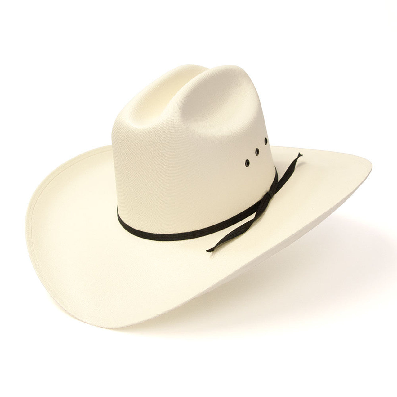 Ivory Cream Cattleman Straw KIDS COWBOY HAT w/ Elastic Fit