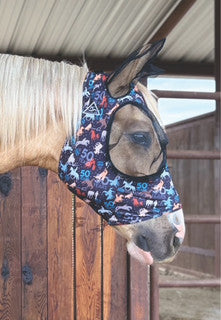 Professional's Choice Pony Cob Horse Lycra Fly Mask