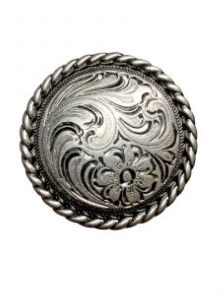 Silver Engraved Concho w/ Screw – Tack N More
