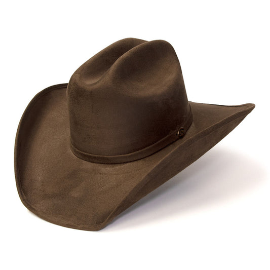 Brown Suede Finish Western Cattleman Cowboy Hat