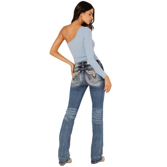 Miss Me Southwestern Eagle Bootcut Jeans