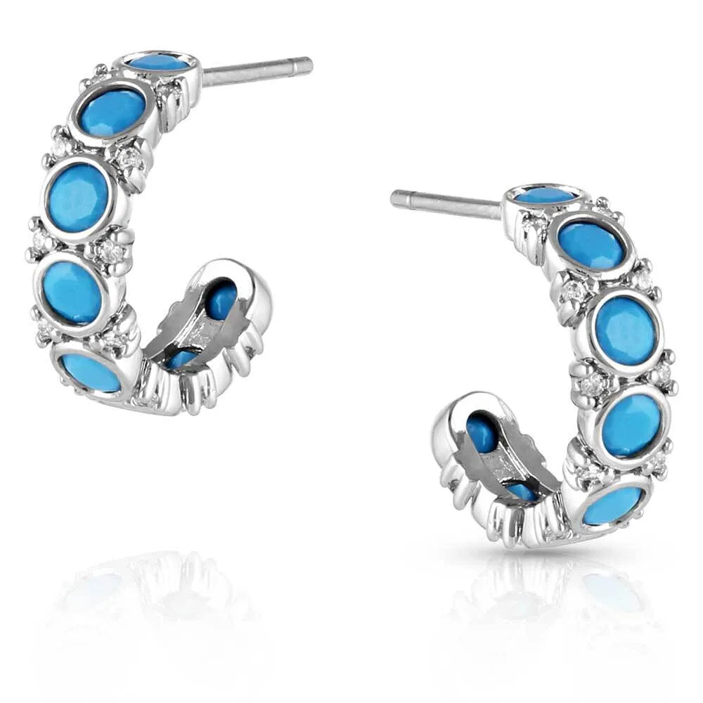 'Blue Moon' Crystal Earrings