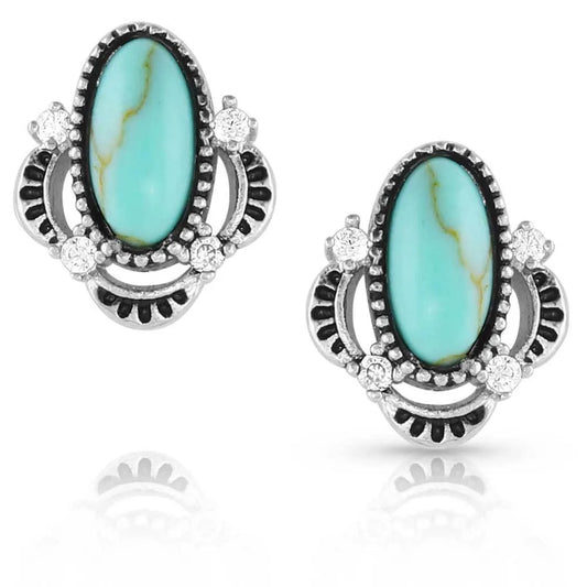 'Turquoise Treasure' Post Earrings
