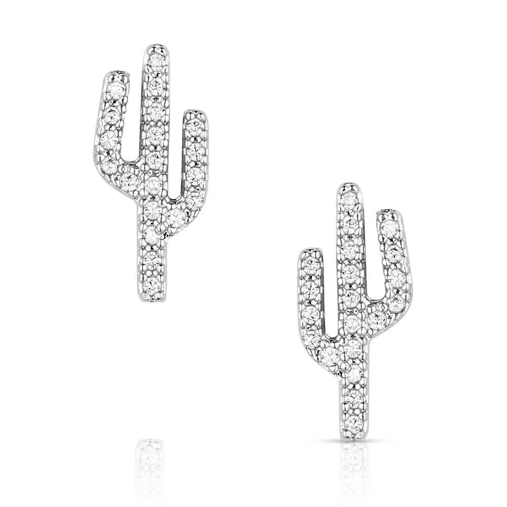 Montana Silversmiths Sparkling Saguaro Cactus Earrings