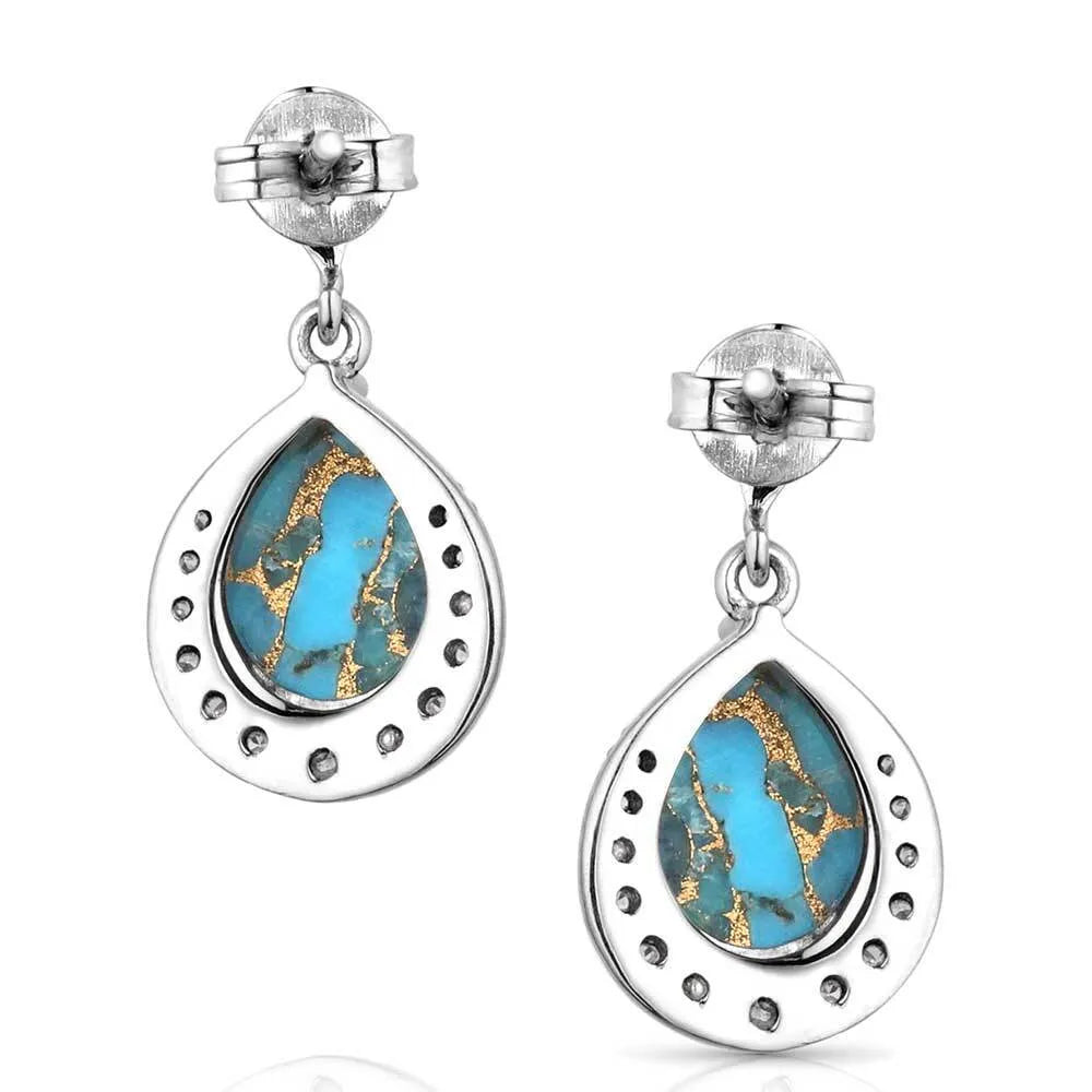 Montana Silversmith's Blue Rivers Turquoise Earrings