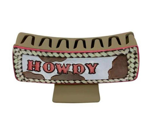 'Howdy' Hair Clip