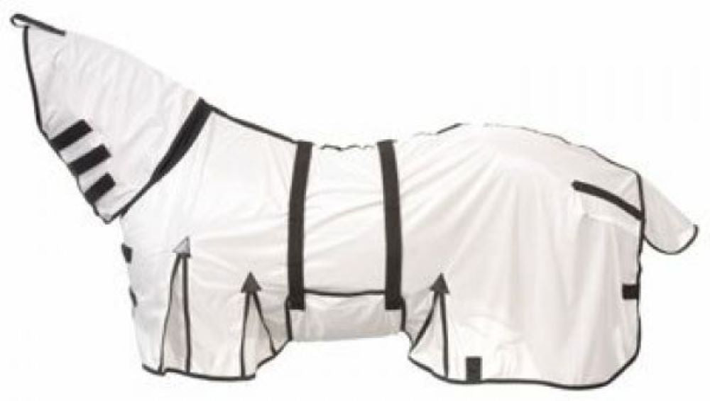 White Lightweight Mesh Fly Sheet with Neck Cover