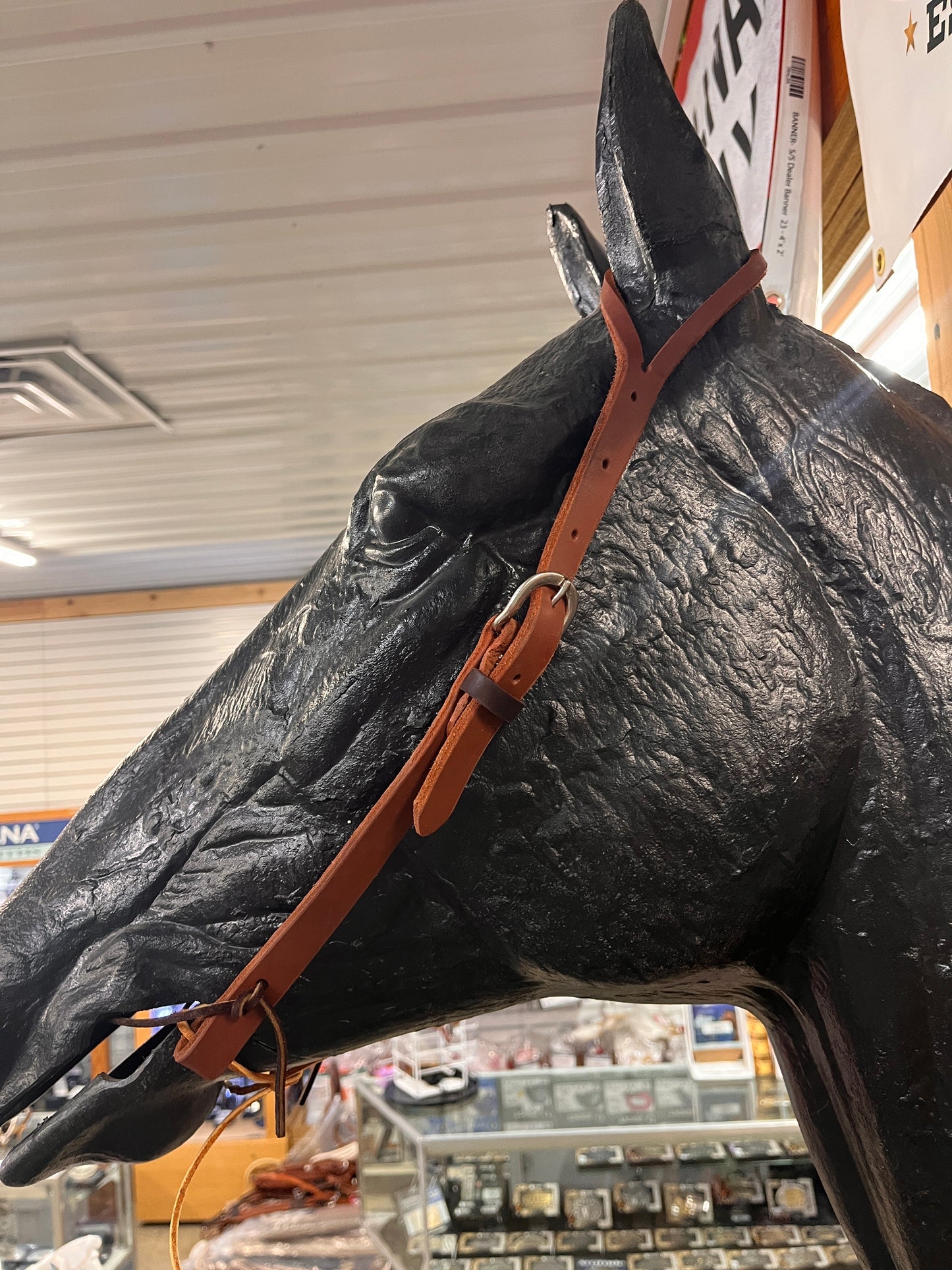 HR Saddlery Single Ply Split Ear Headstall