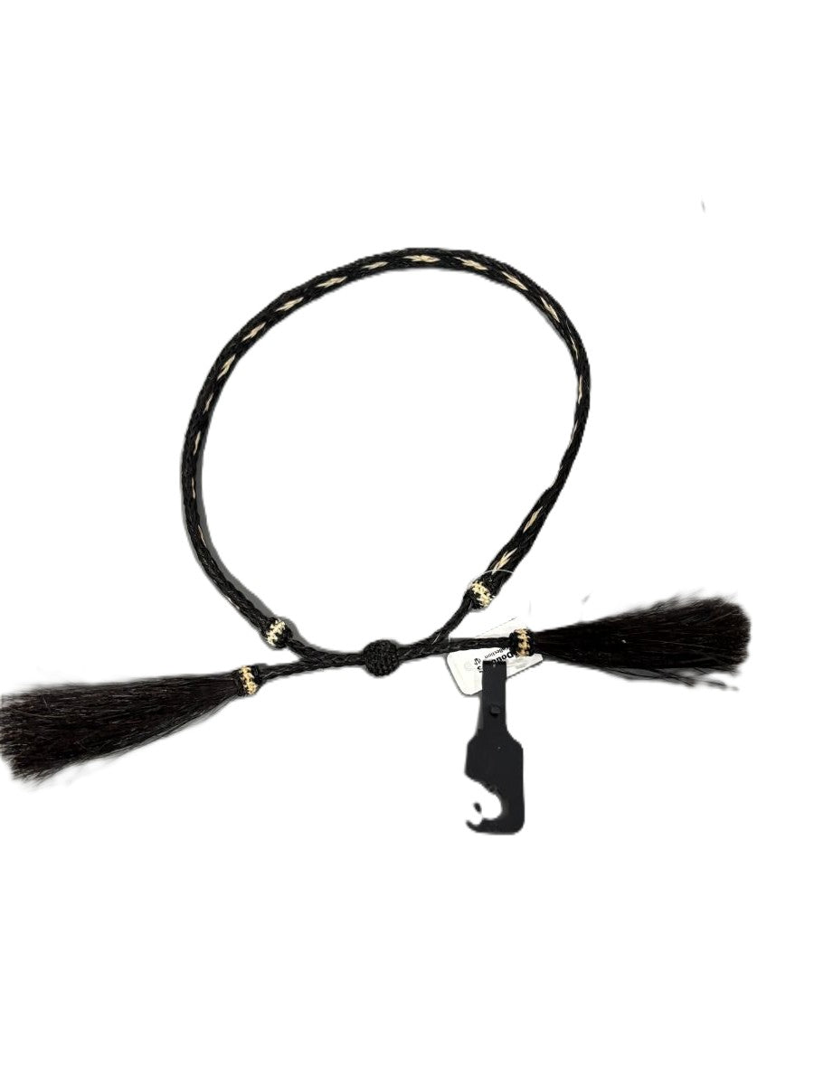 Twister Three strand NATURAL HORSE HAIR HAT BAND