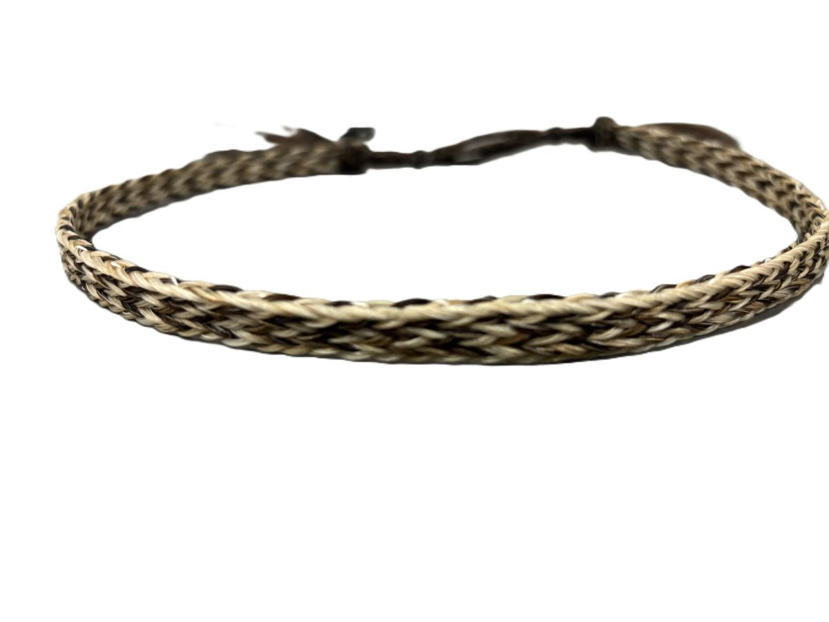 Twister Three strand NATURAL HORSE HAIR HAT BAND