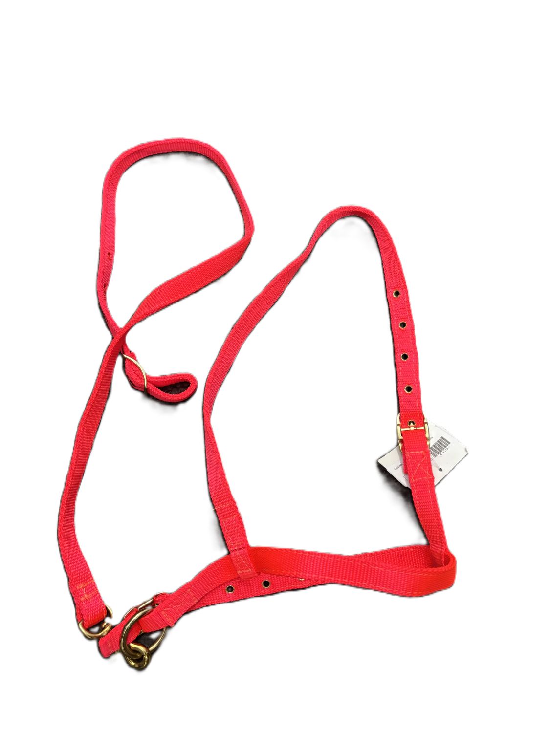 Ronmar Custom Noseband Tiedown Neon Orange Pony