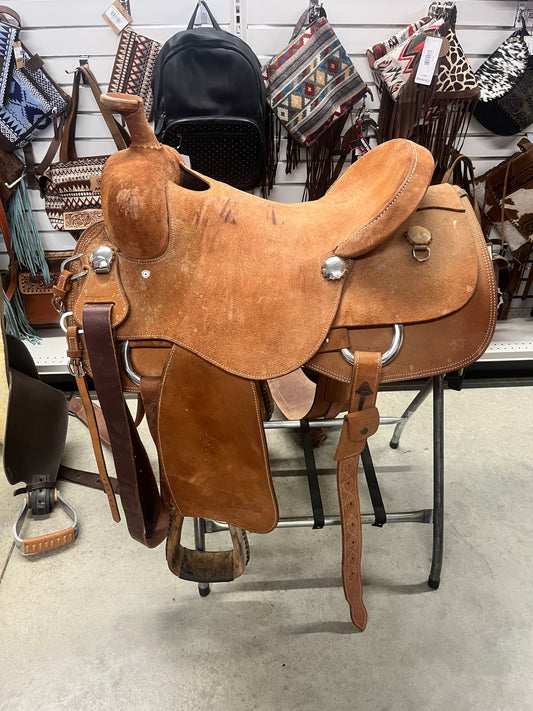 17" Used JC Martin Rough Out Saddle