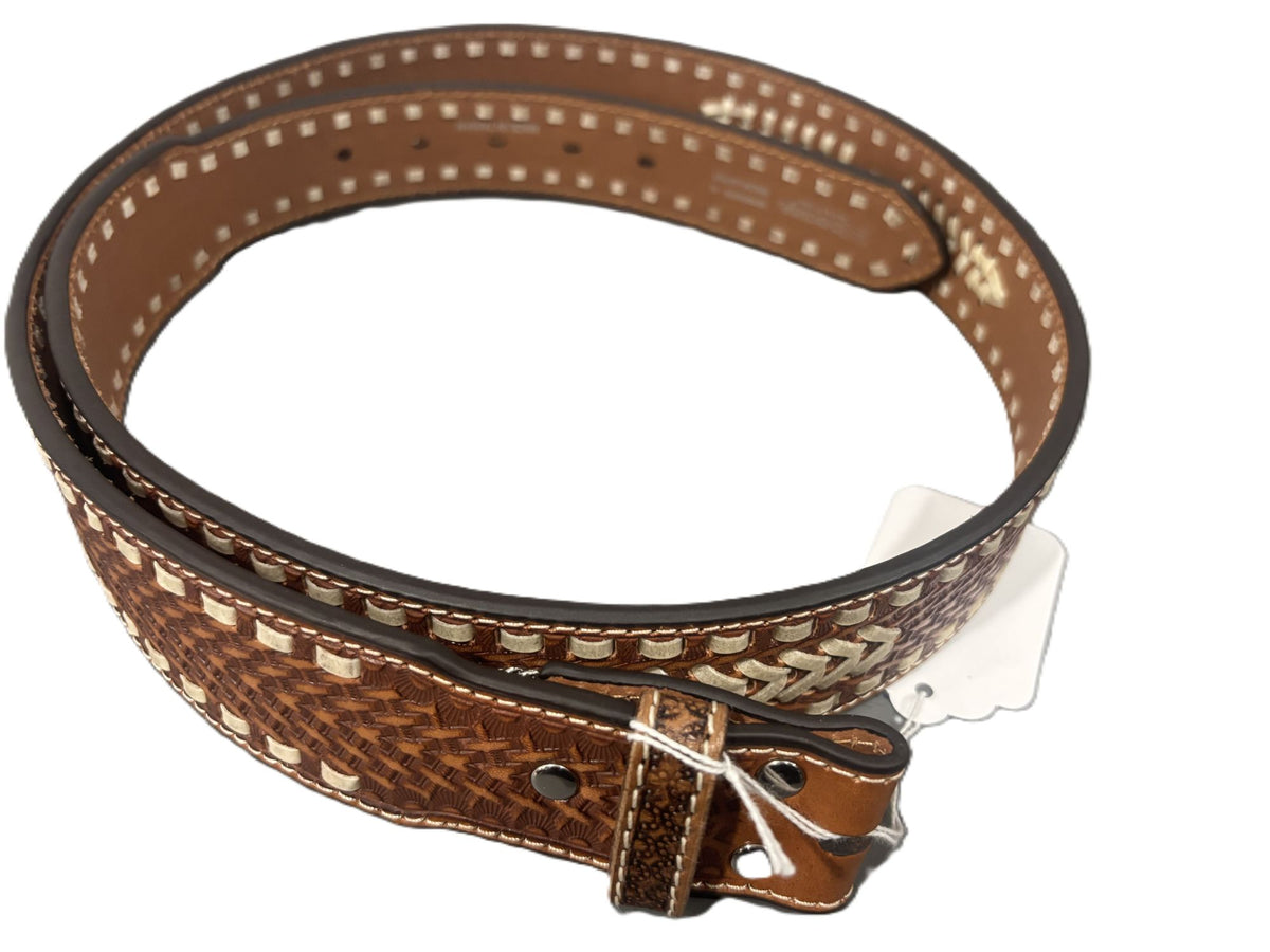 Nacona Basketweave w/ Conchos Belt 46"