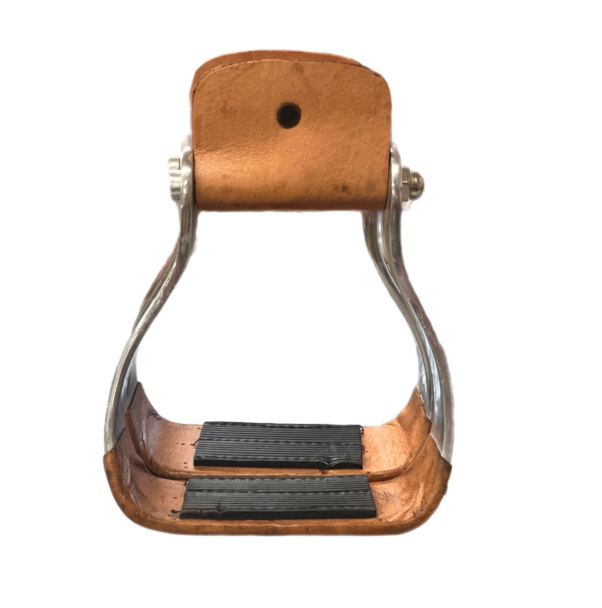 Aluminum Stirrups w/ Gold Barrel Racer Emblem